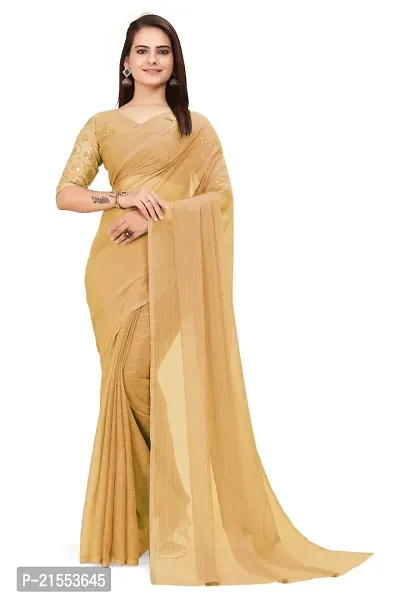 Shimmer georgette saree | Georgette sarees, Plain chiffon saree, Pure  chiffon sarees