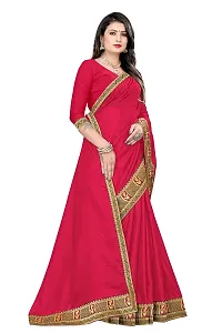 Rose Love Women's Stripted Silk With Heavy Sequence Work Saree with Unstitched Blouse for Traditional (101-Saree-Lightpink)-thumb1