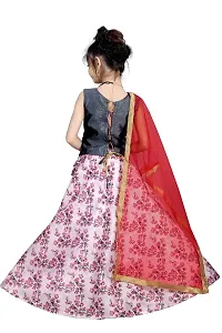 Rose Love Girl's Solid Silk,Net Designer Traditional Relaxed Wedding Bollywood Wear Choli (101-Lehenga-Choli)-thumb1