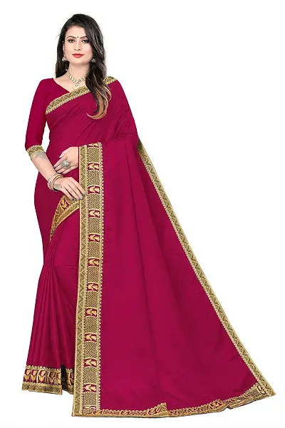 Rose Love Women's Stripted Silk With Heavy Sequence Work Saree with Unstitched Blouse for Traditional (101-Saree)