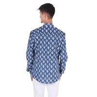 RAJPUTANA CAMISA Men's Digital Printed Blue Full Sleeve Cotton Casual Shirts (RJPT7-Blue_L)-thumb2