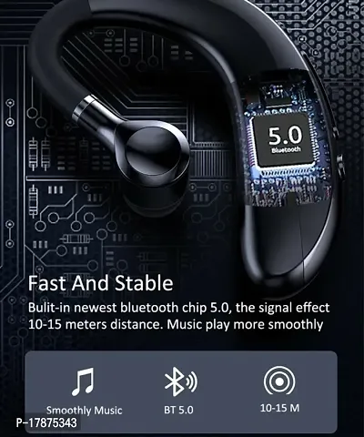 S109 Single Ear Headset With Mic 360 Degree Rotted HQ Technology-thumb4