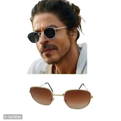 Srk Pathan Sunglasses for men pathan movie sunglass free size Combo pack 2-thumb0