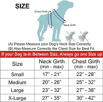 Dog Belt Padded Harness Adjustable Neck Strip  Chest Strip for Medium Dogs Red-thumb4