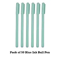 Samurai Blue Body Blue Ink Ball Pen Ball Pen  (Pack of 50, Blue)-thumb1