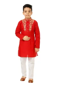 Boys Festive  Party Kurta and Pyjama Set-thumb1