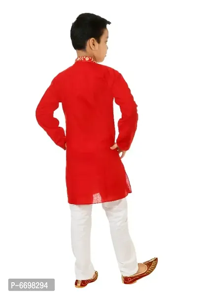 Boys Festive  Party Kurta and Pyjama Set-thumb3