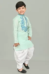 BOYS EMBROIDERY KURTA  PYJAMA SET-thumb4