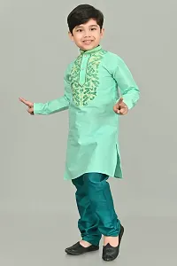 Classic  Embroidery Work kurta and Pajama set for Kids Boys-thumb1