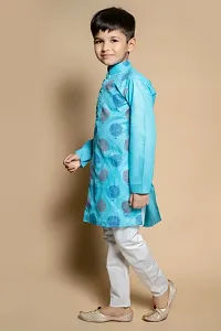 Classic  Embroidery Work kurta and Pajama set for Kids Boys-thumb1