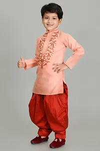 Classic  Embroidery Work kurta and Pajama set for Kids Boys-thumb3