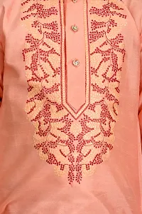 Classic  Embroidery Work kurta and Pajama set for Kids Boys-thumb4