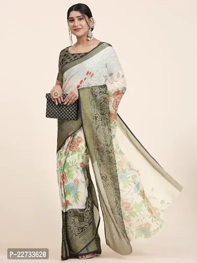 Fancy Chiffon Saree with Blouse Piece for Women