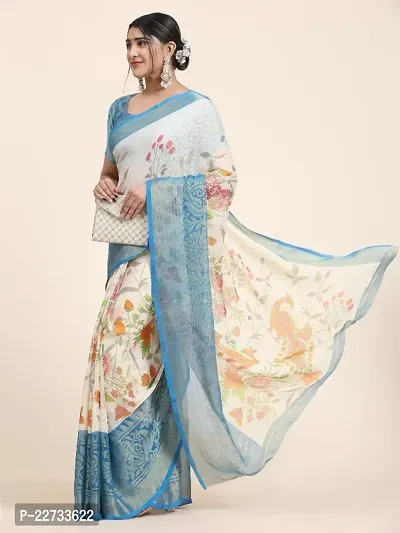 Fancy Chiffon Saree with Blouse Piece for Women