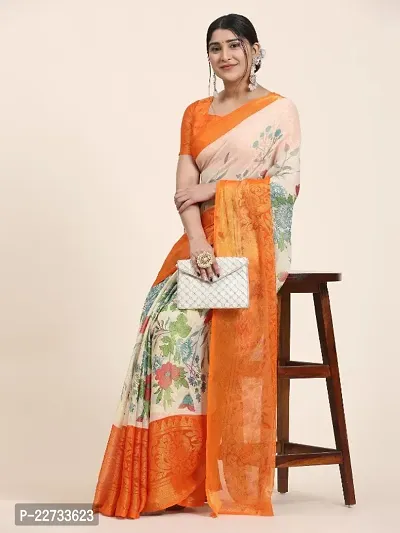 Fancy Chiffon Saree with Blouse Piece for Women