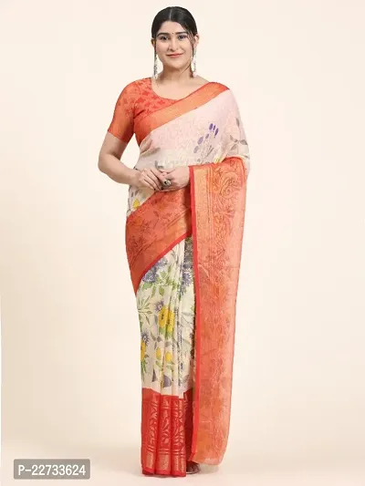 Fancy Chiffon Saree with Blouse Piece for Women