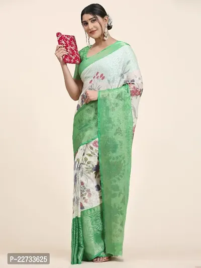 Fancy Chiffon Saree with Blouse Piece for Women