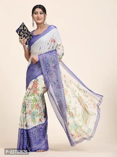 Fancy Chiffon Saree with Blouse Piece for Women