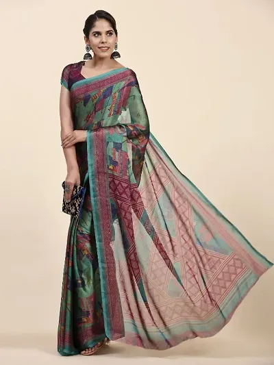 Fancy Chiffon Saree with Blouse Piece for Women