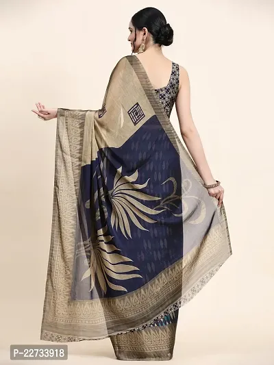 Fancy Art Silk Saree with Blouse Piece for Women-thumb3