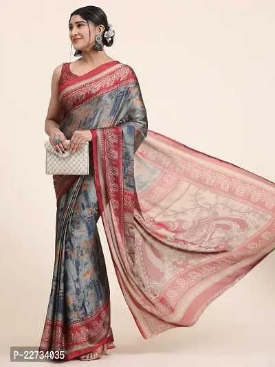 Fancy Chiffon Saree with Blouse Piece for Women