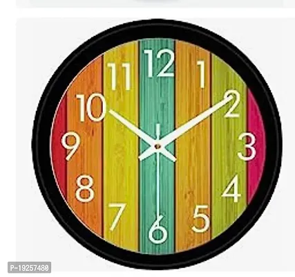Designer Multicoloured Plastic Analog Wall Clock-thumb0