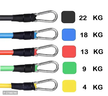 Resistance Band for Workout,Resistance Band Set of 11,Resistance Band for Heavy Workout-Resistance Band Foam Handle Door Anchor Pull Ankle Strap-thumb2