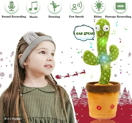 Plush Dancing Cactus Talking Toy, Babies Children Playing, Home Decorate Best Toys Wriggle Singing Recording Repeats What You Say Funny Education Cactus Toy