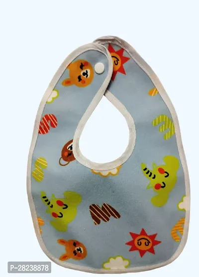 Waterproof Button Baby Bibs for Feeding Pack Of 3-thumb2