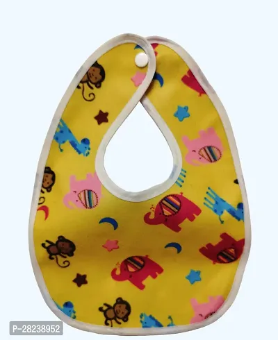 Waterproof Button Baby Bibs for Feeding Pack Of 4-thumb3