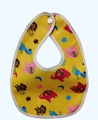 Waterproof Button Baby Bibs for Feeding Pack Of 5-thumb2