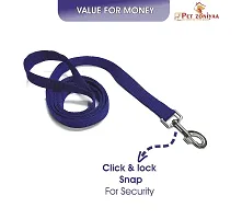 Pet Zoniyaa Dog Neck Collar 1 inch Belts and Leash Set (Specially for Medium Size of Dogs)  (Blue Color,Odor proof, Waterproof, Medium, Nylon, Leash Size 1.5M-2M)-thumb2