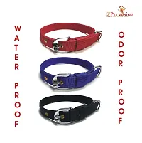 Pet Zoniyaa Dog Neck Collar 1 inch Belts (Specially for Medium Size of Dogs) Odor proof, Waterproof (Pack of 3)-thumb1