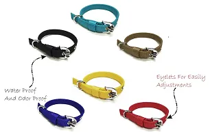 Pet zoniya's Latest Edition of colorfull,Attractive and Durable 0.75 inch Dog Collar(SB,Y,B,BL,C,R)(Specially for Small Size of Dogs)(Pack of 6)-thumb3