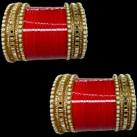 Rajasthani Radiant Red Punjabi Bridal Chuda-thumb2