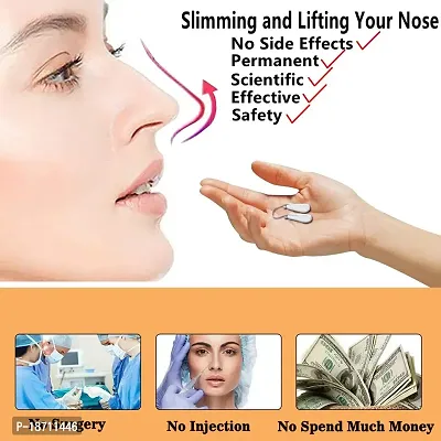 Nose Shaper Lifter Clip Pain-Free Soft Silicone Nose Corrector Nose Bridge Straightener Nose Slimming Device Nose Beauty Up Lifting Tool(Unisex) (Pink)-thumb4