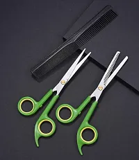 Home Hair Cutting Scissors Thinning Shears Set ? HITOPTY Razor Edge Hairdressing Scissors and 26-Teeth Texture Kits w/Comb for Professionals Beginners Barber Salon School Haircuts-thumb3