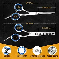 G. S. I. 7 Pcs Hair Cutting Kit - Hair Cutting Tools Include Hair Cutting Scissors, Thinning Shears, Comb  Case - Hair Cutting Scissors Kit for Hair Stylist, Barber, Home - Can be used for MenWomen-thumb2