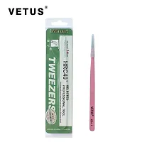 Vetus Pink Color Precision Eyebrow Eyelash Plant Tweezers Hair Remover Nail Beauty Makeup Tool Stainless Steel Pointed Tip Cs-11-thumb4