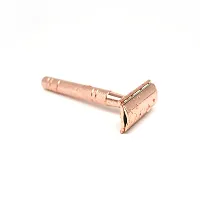 LAGIPA Double Edge Safety Razor with 10pcs Blades, Rose Gold Safety Razor For Women Men, Metal Single Blade Razor Fits All double Edge Blade, Reusable Razor, Eco Friendly Wet Shaving-thumb3