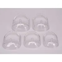 5 Sizes Set of French Beard or Goatee Shaving Template I Beard Outliner I Guide to Shave Goatee I Reduce Shaving Time I Perfect Symmetric Beard Every Time I Shave Perfect Beard at Home (Transparent)-thumb2