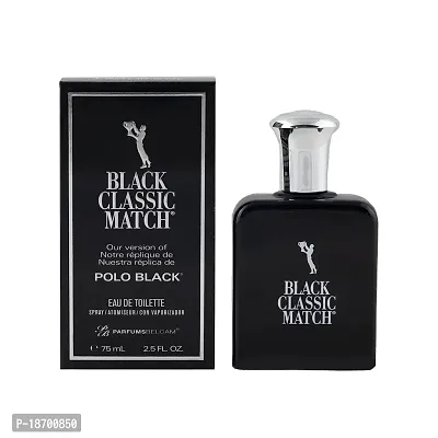 Parfums Belcam Black Classic Match Version of Polo Eau De Toilette Spray, 2.5 Fluid Ounce