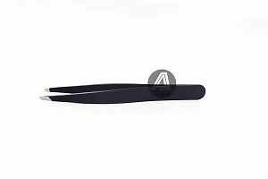 Tweezers, McoMce Tweezer, Eyebrow Tweezers Made of Stainless Steel, Ideal for Pesky Stray Hairs, Eyebrow Shaping, Double Eyelid Patches, Black-thumb2