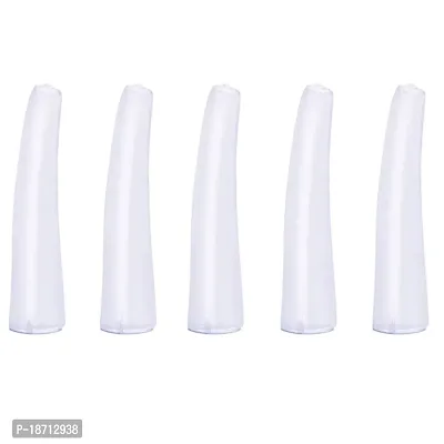 40 Pcs Clear Tweezer Point Protectors Cap Tip Stopper Covers Makeup Beauty Supplies, General Size