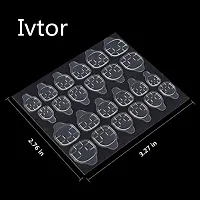 Ivtor 10 Sheets Waterproof Breathable Jelly Double Sided Adhesive Tabs Nail Glue Sticker False Nail Tips-thumb1