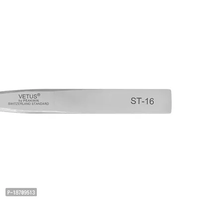 Vetus Tweezer Stainless Steel Non-Magnetic Pointed Tip Professional Eyelash Eyebrow Switzerland Standard St-16-thumb4