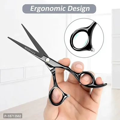 Rosmax Hair Cutting Scissors Professional Salon Barber Scissors?One Comb Included,for Man Woman Adults Kids Babies Cutting Hair Hairdressing Scissors-thumb4