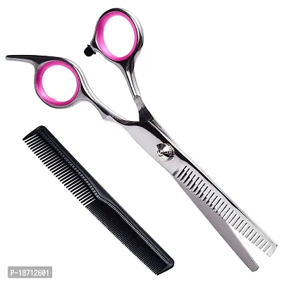 Hair Thinning Scissors Haircut Shears Professional Barber Hair Cutting Trimming Razor Edge Teeth Blending Scissor Stainless Steel for Hairdressing Texturizing-Silver