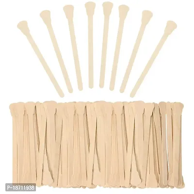 Penta Angel 50 Pcs Large Wax Sticks Wax Spatulas Applicator Wood Craft Sticks For Face Lip Hair Eyebrow Removal, 4.84 Inches