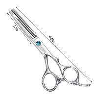 CCbeauty Hair Cutting Scissors Thinning Shears 6 Inch 9cr Stainless Steel Hairdressing Scissors Professional Salon Barber Haircut for Women Man Kids Home  Family Use??OElig;with One Comb-thumb2